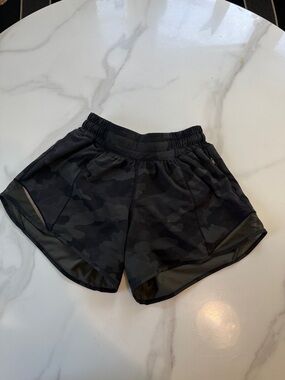lululemon athletica Black Camo Running Shorts